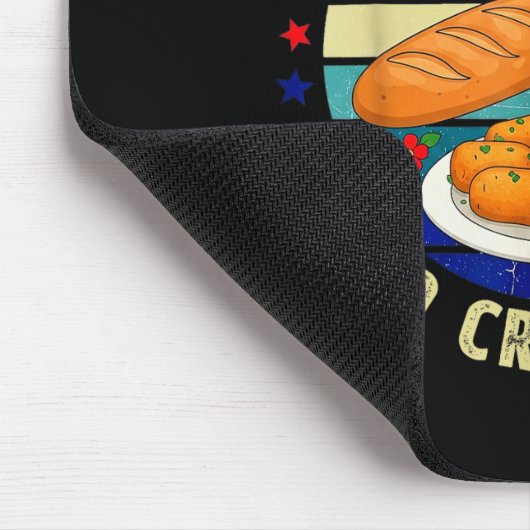 Raised On Cuban Bread And Croquetas Retro Latin He Mousepad (Ecke)