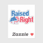 Raised Right Aufkleber (Blatt)