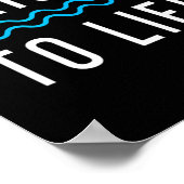 Raised To Life New Christian Baptism 1  Poster (Ecke)