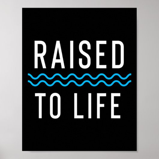 Raised To Life New Christian Baptism 1  Poster (Vorne)