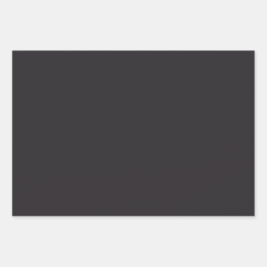 Raisin Black Matte Wrapping Paper Sheets Geschenkpapier Set (Vorderseite 2)