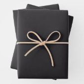 Raisin Black Matte Wrapping Paper Sheets Geschenkpapier Set (Beispiel)