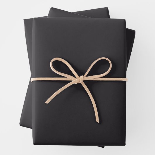 Raisin Black Matte Wrapping Paper Sheets Geschenkpapier Set (Beispiel)