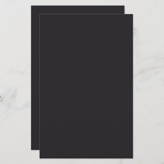 Raisin Black Solid Color Briefpapier (Vorne/Hinten)