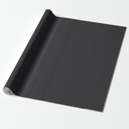 Raisin Black Solid Color Geschenkpapier (Ungerollt)
