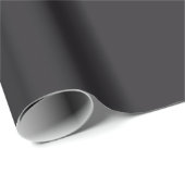 Raisin Black Solid Color Geschenkpapier (Rolleneckpunkt)