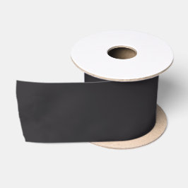 Raisin Black Solid Color Satinband