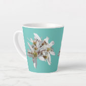 Raisin Blossom Cust. Blue Latte Tasse (Linke Ecke)