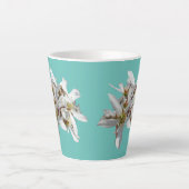 Raisin Blossom Cust. Blue Latte Tasse (Vorderseite)