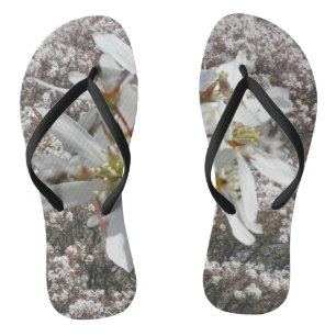 Raisin-Blüten Überall auf gedruckten Flip Flops Badesandalen