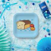 Raisin Bread Loaf and Red Apples Pappteller (Party)