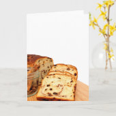 Raisin Brot und Zimt Karte (Gelbe Blume)