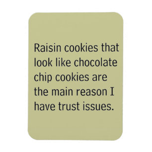 RAISIN COOKIES, DIE WIE SCHOKOLADENCHIPS AUSSEHEN, MAGNET