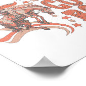 Raisin' Hölle mit den Hippies und Cowboys Poster (Ecke)