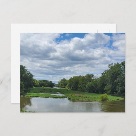 Raisin River, Monroe, Michigan Postkarte (Vorne/Hinten)