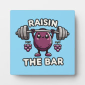 Raisin The Bar - Funny Niedlich Gym Motivierend Fotoplatte (Vorderseite)