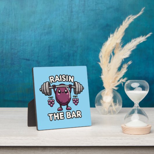 Raisin The Bar - Funny Niedlich Gym Motivierend Fotoplatte (InSitu)