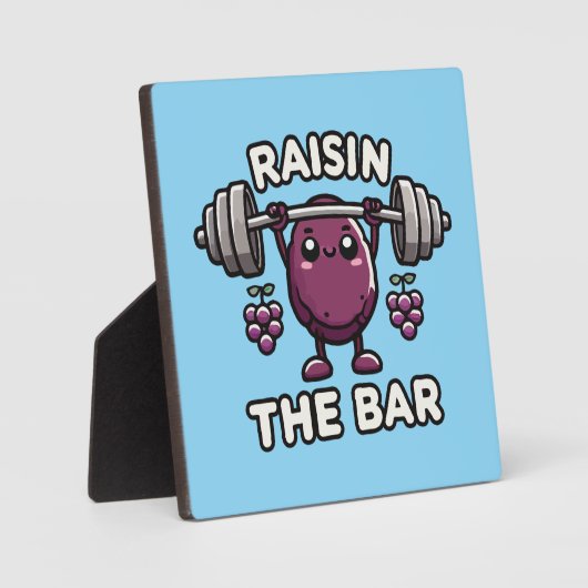 Raisin The Bar - Funny Niedlich Gym Motivierend Fotoplatte (Vorderseite)