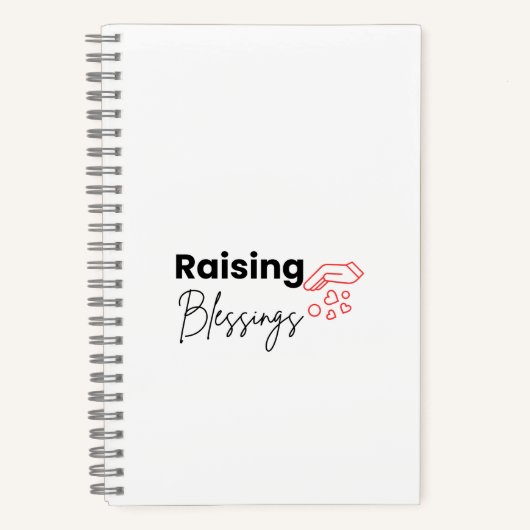 Raising Blessings Christliches Gebetsjournal Notizblock (Vorderseite)