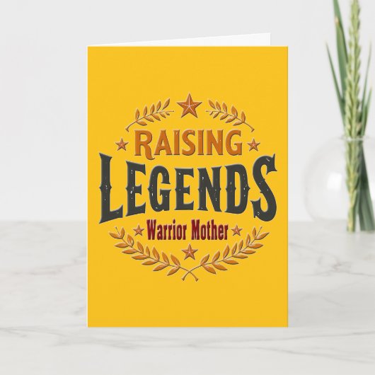 Raising Legends – Warrior Mother Design Karte (Vorderseite)