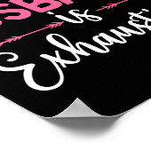 Raising My Husband Is Exhausting Funny Wife Poster (Ecke)