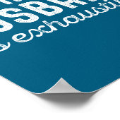 Raising My Husband Is Exhausting Funny Wife Valent Poster (Ecke)