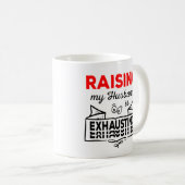 Raising my Husband is exhausting lustiges zitat Kaffeetasse (VorderseiteRechts)