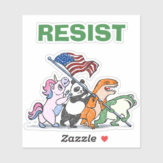 Raising The Flag Frog Suit Aufkleber (Blatt)