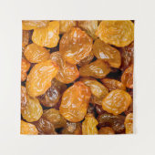Raisins close up photo texture background. wandteppich (Vorderseite (Horizontal))