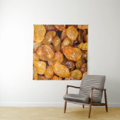 Raisins close up photo texture background. wandteppich (Beispiel)