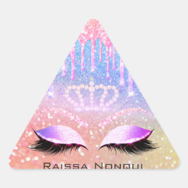 Raissa Crown 16. 15. Bridal Holographic2 Dreieckiger Aufkleber