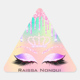 Raissa Crown 16. 15. Bridal Holographic Dreieckiger Aufkleber