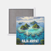 Raja Ampat Indonesia Magnet (Vorderseite/Rückseite)