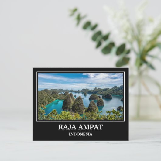 Raja Ampat Indonesia Postkarte (Stehend Vorderseite)