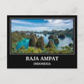Raja Ampat Indonesia Postkarte (Vorderseite)