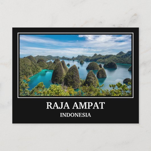 Raja Ampat Indonesia Postkarte (Vorderseite)