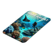 Raja Ampat Indonesia Scuba Diver Magnet (Linke Seite)
