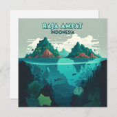 Raja Ampat Indonesia Underwater Scuba Retro (Vorne/Hinten)