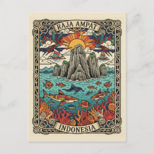 Raja Ampat Indonesien Postkarte