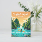 Raja Ampat Indonesien Postkarte (Stehend Vorderseite)