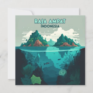 Raja Ampat Indonesien Unterwasser-Tauch-Retro