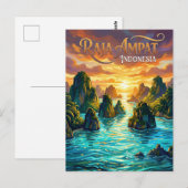 Raja Ampat-Inseln Indonesien Postkarte (Vorne/Hinten)
