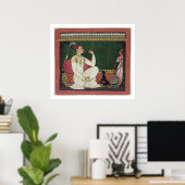 Raja Medini Pal, auf der Rückseite in Takar einget Poster (Heimbüro)