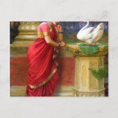 Raja Ravi Varma - Hamsa Damayanti Postkarte (Vorderseite)