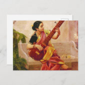 Raja Ravi Varma - Kadambari Postkarte (Vorne/Hinten)