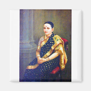 Raja Ravi Varma Porträt einer Frau Magnet