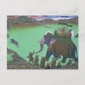 Raja Sarup Singh of Udaipur, auf einer Jagd auf Wi Postkarte (Vorderseite)