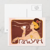 Rajah Coffee Postkarte (Vorne/Hinten)