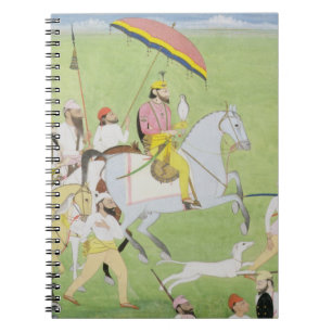 Rajah Dhian Singh (1796-1840) Jagd mit compani Notizblock