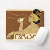 Rajah Vintag Coffee Ad Mousepad (Mit Mouse)
